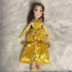Disney Store Belle Soft Rag Doll Beauty And The Beast 20” Plush Toy Princess